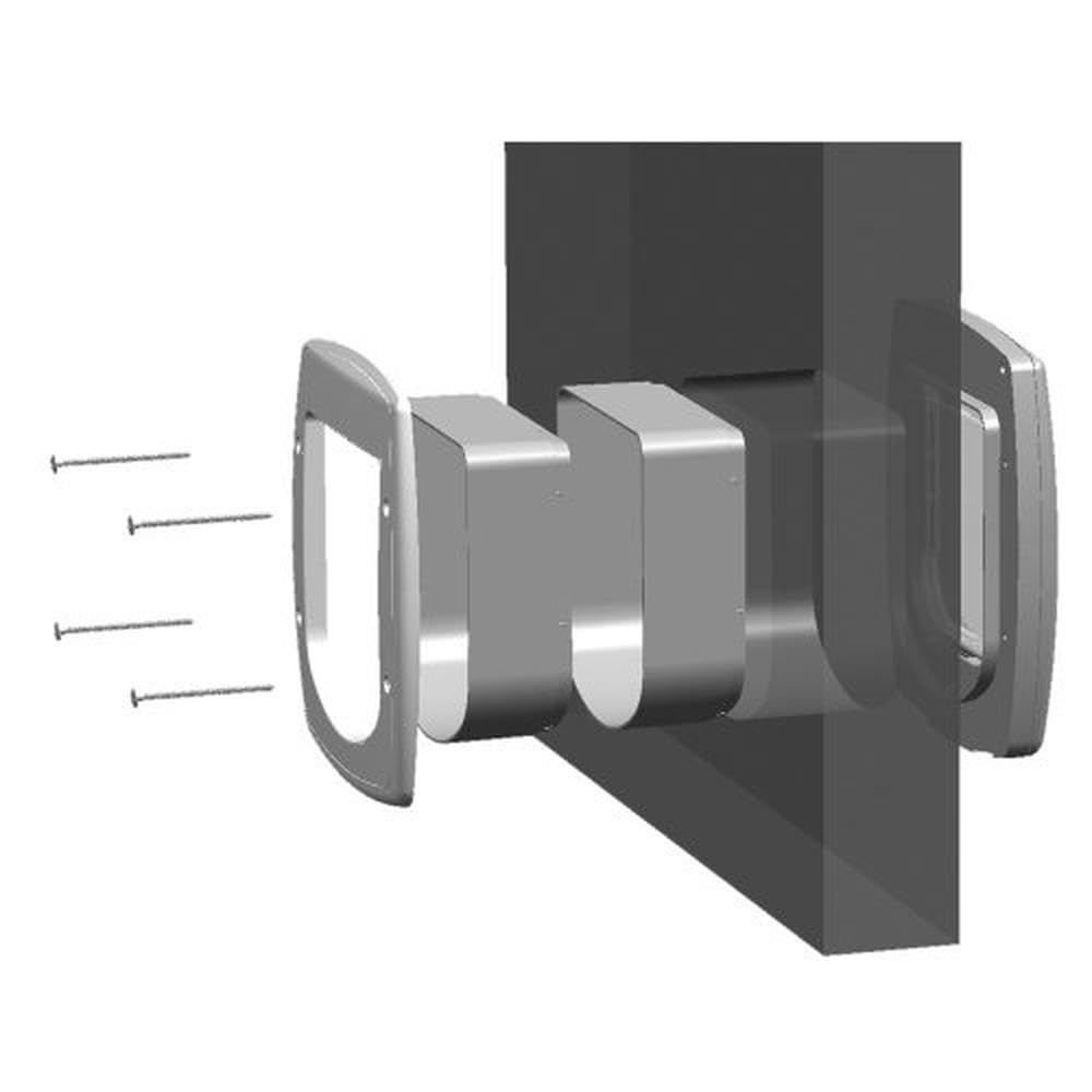 Estensione Per Gattaiola Ferplast Swing 1 - Tunnel Per Porte Spesse 15.5x5x16cm, Bianco