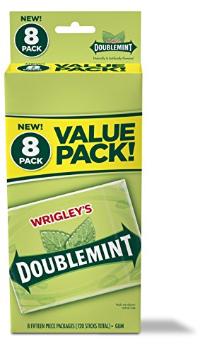 Wrigley s Doublemint Chewing Gum, 6 Value Packs (48 packs total)