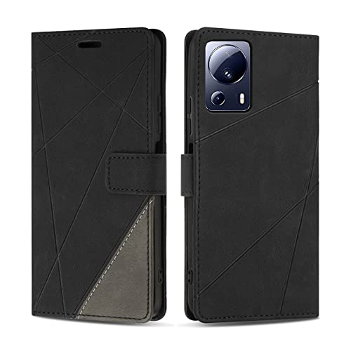 SONWO Hülle für Xiaomi 13 Lite, Premium PU Leder Handyhülle Flip Case Wallet Silikon Schutzhülle Klapphülle für Xiaomi 1...