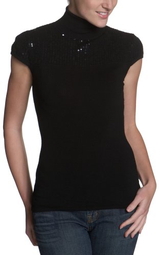 Buffalo by David Bitton Women's Natalie Short Sleeve Sweater, Jet Set