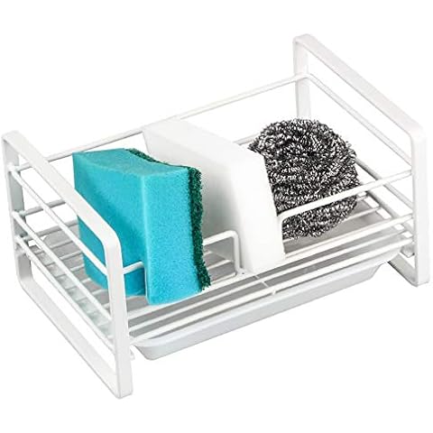 Sponge Holder, Tomorotec Sponge Drain Rack Holder Kitchen Storage Basket for Kitchen and Bathroom Kitchen Sink Caddy Sink Hanging Storage Box Cover