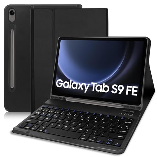 Lupxiu Funda con Teclado para Tableta Samsung Galaxy Tab S10 FE 10.9' 2025 / S9 FE 10.9' 2023 / S9...