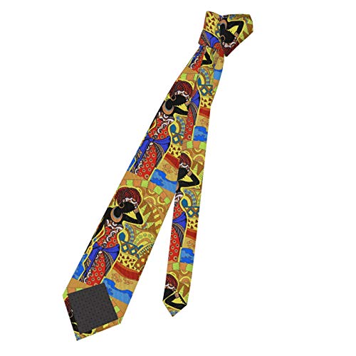 Allgobee Men'S Skinny Tie Africa Black Woman African Necktie,Great For Weddings,Groom,Groomsmen,Missions,Dances,Gifts thumb #4
