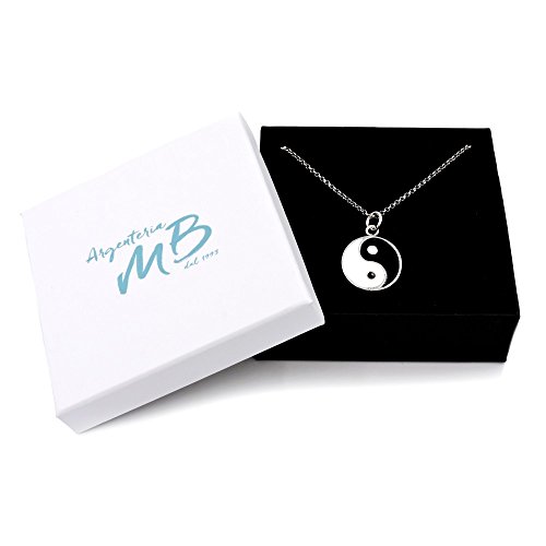 Collana con Ciondolo Yin Yang in Argento Smaltato