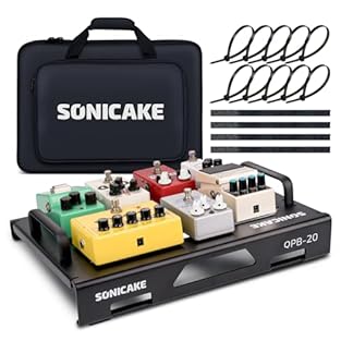 Sturdy Aluminum Alloy: High-strength aluminum alloy integrated die-casting Guitar Effects Pedal Board. There is 3 holes which u can fix the pedal easily. Unique Foot Stand Design: Suitable tilt Angle can make it easier for you to use the pedal and be...