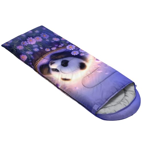 Bolsa de Dormir AILONEN para Camping con Diseño Panda21, Ligera, Impermeable, para 3 Estaciones, Tamaño 31" x 90" miniatura 4