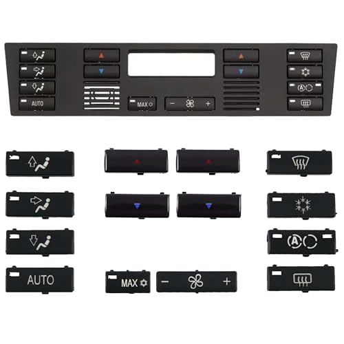 INLY 14 Piezas Climatizador Juego de botones de control compatibles con BMW E39 5 (1995-2003) E53 X5 (2000-2007)