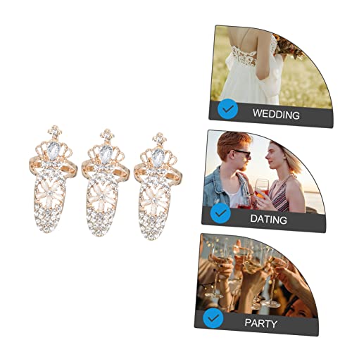 Bijoux de doigt diamant et alliage dore : l'elegance du nail art - 3
