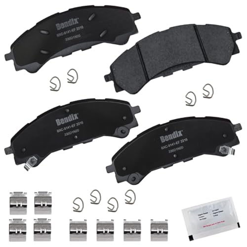 Priority1  Ceramic Front Brake Pads for Ford Bronco 2023-2021, Ranger 2023-2019 - BENDIX CFC2216