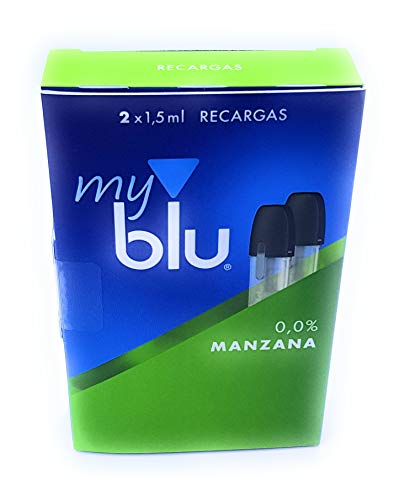 2 recargas myblu manzana 0,0% nicotina