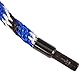 Kerbl Strick Führstrick Mustang Karabiner-Haken, Royalblau/Schwarz/Weiß, 321436