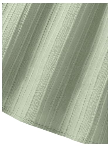 Floerns Girls Summer Holiday Dress Cute Puff Sleeve Crew Neck Formal A Line Birthday Dresses4