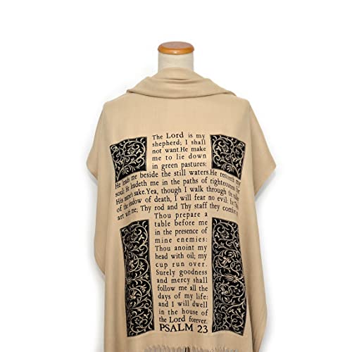 Universal Zone Christian Bible Verse Scarf (Psalm 23 And The Beatitudes) #TOP1