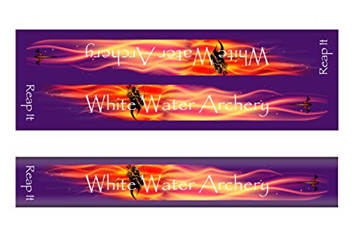 White Water Archery WWA Grim Reaper Reap It Flames Purple Solid Color Stabilizer Wrap Choose Length Width 26, 1.87