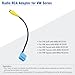 JAYUBIEN Car Radio Camera RCA Adapter Compatible with Volkswagen Golf Jetta Passat Touran Tiguan MIB2 RCD330 Stereo Backup Camera RCA Video Cable