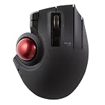 ELECOM EX-G PRO Trackball Mouse, Wireless Bluetooh, 2.4GHz, USB Wired, 3 Type Connection 8 Button Function, Ergonomic 34mm Smooth Ball, PC/Laptop, Windows11/ MacOS, M-XPT1MRXBK