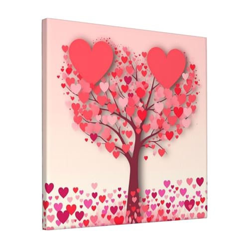 Poster sur toile cœur d'arbre, une œuvre inspirante pour célébrer l'amour au quotidien