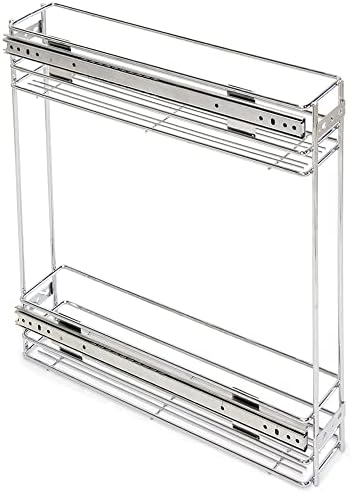 Emuca 8923611 Sliding pull out for kitchen cabinet made in chrome plated steel