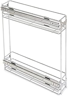 Emuca 8923611 Sliding pull out for kitchen cabinet made in chrome plated steel