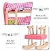 JOINPAYA Wooden Dollhouse Bedroom Furniture: Doll Bunk Bed Rocking Horse Chair, DIY 1:12 Scale Miniature Doll House Decoration Accessories for Ages 3+ Role-Playing