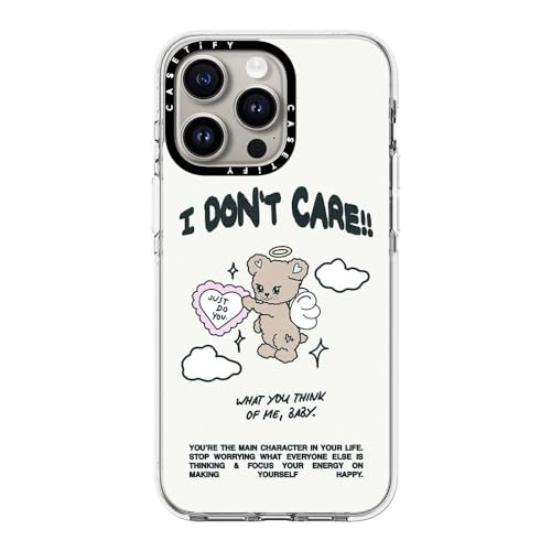 Coque transparente iPhone 15 Pro Max antichoc CASETiFY motif Ours d'ange