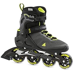 Patines Kangoo Jumps Rollerblade Macroblade 80 295 - Patines en línea para Hombre, Color Negro y Verde