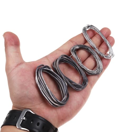 Set de 10 hilos de plomo ponderados para moscas 0.5mm x 2m