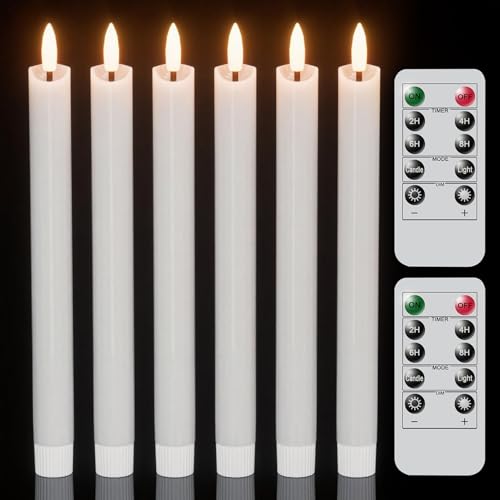 Velas cónicas sin llama de cera real que evitan incendios y manchas de cera en tus fiestas