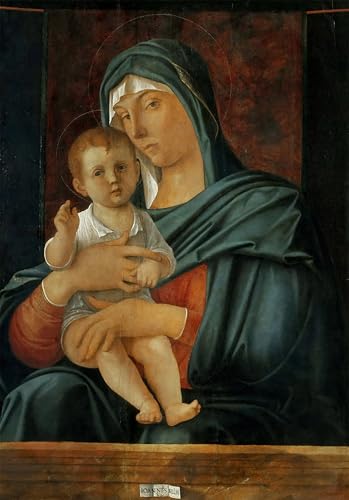 La Vierge et l'enfant Poster d'Art | Toile Premium Finition Galerie 60x90cm