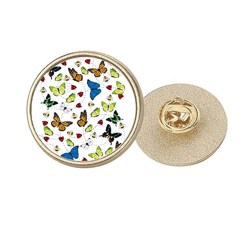 Broche ronde volante dorée taille M accessoire de mode géométrique chic