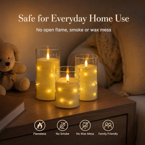 Bougies LED sans flamme pour éviter les risques d'incendie et les taches - 5