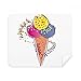 Red Yellow Blue Ice Ball Element Illustration Cleaning Cloth Screen Cleaner 2pcs Suede Fabric
