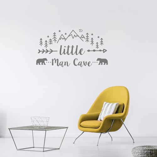 Little Man Cave Wall Decals Tribal Mountain Woodland Vinyl Stickers - Image 4
