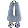 FHSGGP Travel Pillow Car Pillow Kid Car Sleeping The Sleeping Aid for Adults and Kids on Road Trips Kids Travel Pillow Gray