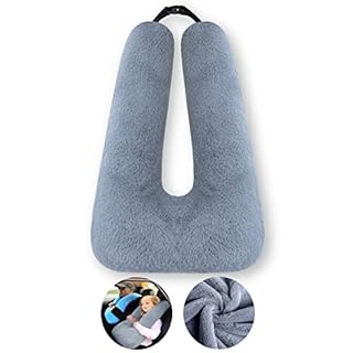 FHSGGP Travel Pillow Car Pillow Kid Car Sleeping The Sleeping Aid for Adults and Kids on Road Trips Kids Travel Pillow Gray