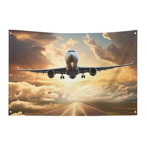 Drapeau d'avion polyester grande bannière murale résistante 120x180