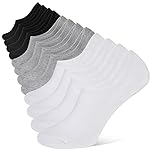 YOJOOM Mens No Show Trainer Socks 6-9/9-12 Invisible Socks for Men Low Cut Socks Non-Slip Silicone Stripes Mens Trainer Socks (UK, Numeric, 9, 12, Regular, Regular, Mixed 6 pairs)