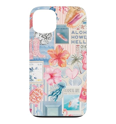 Beachy Blue Coquette Coastal Collage Preppy Cute Aesthetic Case for iPhone 13