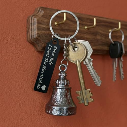 Image of OTTAVO Guardian Bell Keychain, Oxidized Copper, Tibetan Style, 5 cm Height, Good Luck Charm
