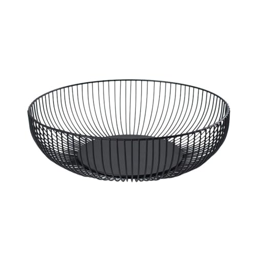 ROUZIHU Cesta de Frutas nórdica for Sala de Estar, Plato de Fruta for el hogar, Lavabo de Hierro for Frutas, Cesta de Almacenamiento de Aperitivos de Escritorio