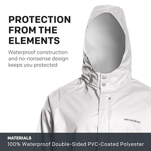 Grundens Men’s Shoreman Jacket | Waterproof, Stain-Resistant Seafood Processing Jacket3