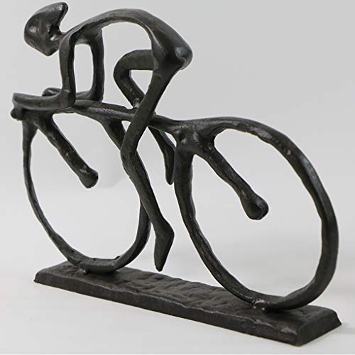 Escultura de Hierro Fundido Decorativa para Entusiastas de Bicicleta miniatura 2