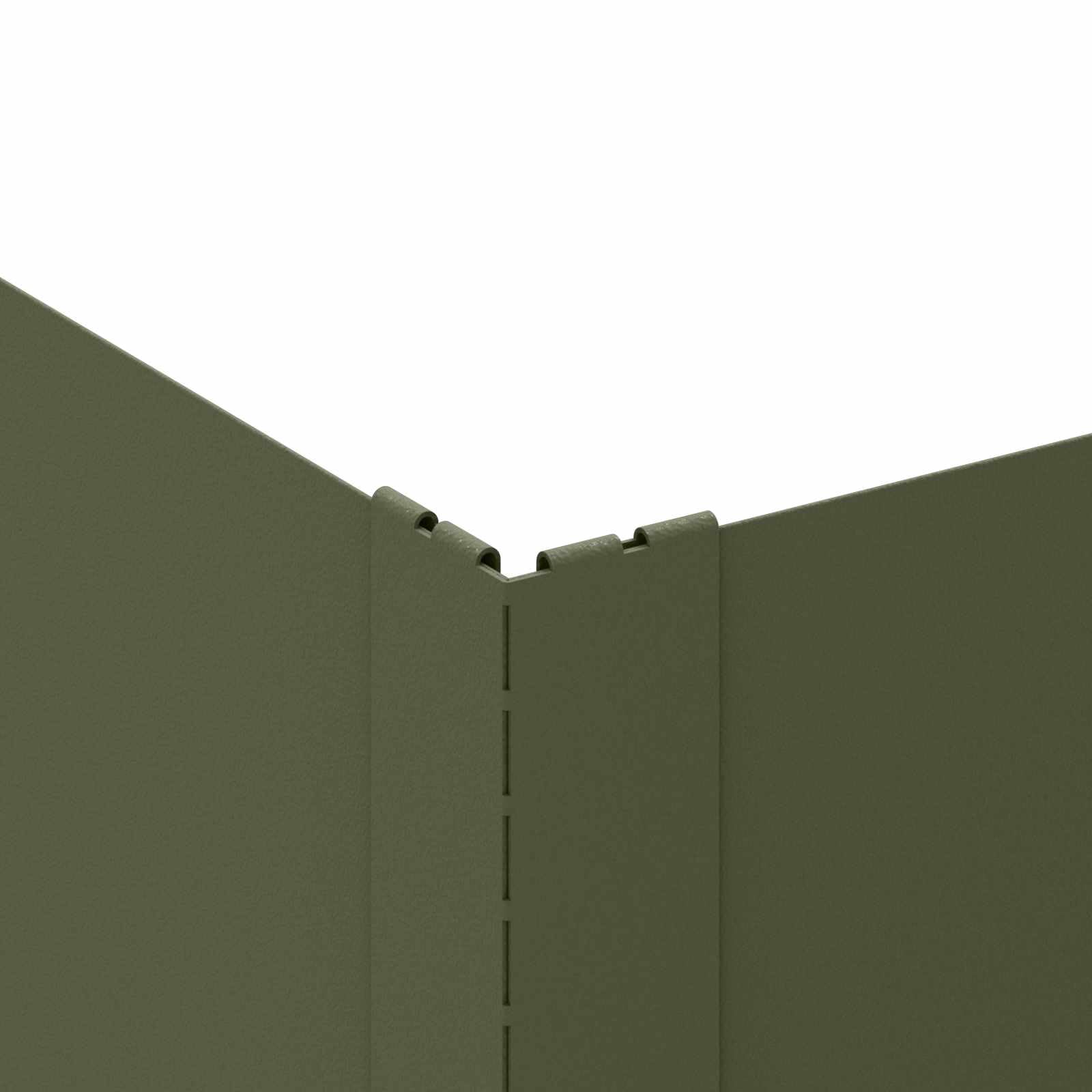 Lot de 4 bordures de pelouse - 100 x 100 x 20 cm - Acier