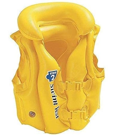 Krupakar Training Life Jacket, Swim School Children Swim Vest Life Jacket for Swimming Pool, Inflatable Swimming Arm Ring for Children, Kids Swimming Pool Float, Aid Floater Life Vest - Multicolor
