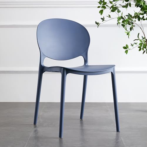 Sillas de Comedor sillas Cocina sillas plastico sillas apilables, Silla Alta de Plástico Apilable Plástico sin Reposabrazos para Catering, Jardín, Terraza y Playa, Capacidad de Carga 330 lib