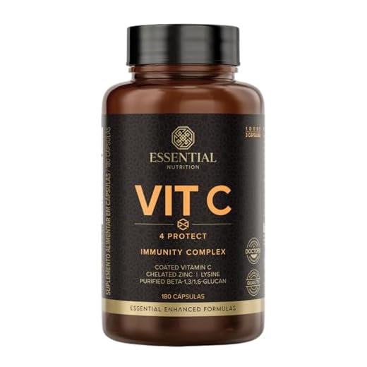 Vitamina C - Vit C 4 Protect 180 Cápsulas - Essential Nutrition