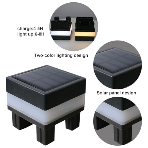 Lámparas solares de diseño resistente a la intemperie para iluminación de terraza 6