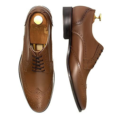 Image of Leather Classic /Formal Shoes Oxfords Derby Brogue Barceo