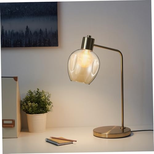 Image of Seeded Glass Shade Glass Lamp Shade Lamp Cover Transparent Light Shade Round Globe Lamp Shade Lighting Fixture Replacement for Ceiling Light Bedside Table Lamp Standing Lamp Globe