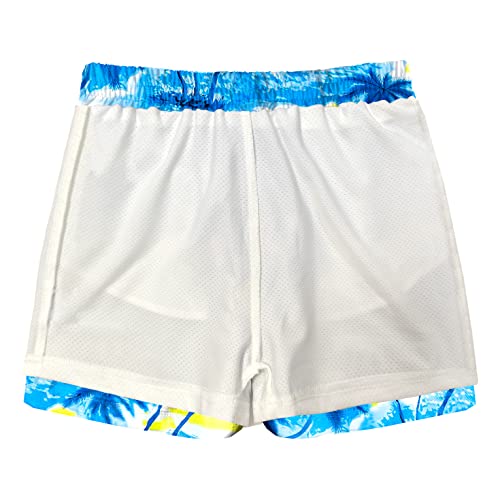 Deerose Tropical Summer Boy's Board Shorts Elastic Drawstring Waist Loose Boardshorts Hawaiian Swim Trunks 13-14 Years #TOP2